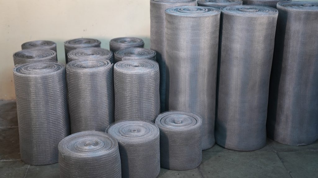 Stainless Steel Knitted Wire Mesh Roll Gemini Wirecloth Industries